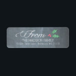Holly Jolly Christmas Return Address Labels<br><div class="desc">Add a finishing touch to your holiday mails with our chic and modern holiday address labels. Matching holiday cards,  holiday gift labels,  and more are available at berryberrysweet.com</div>
