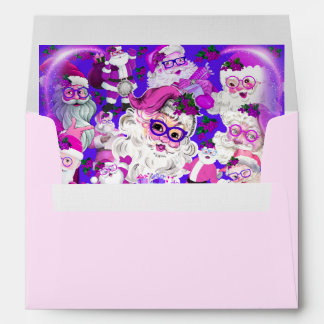 Holly Jolly Christmas Santa Matching Envelopes