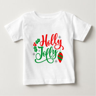 Holly Jolly Christmas Song Baby T-Shirt