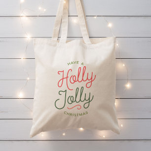 Holly Jolly Christmas Tote Bag