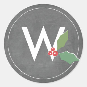 Holly Jolly Collection Classic Round Sticker