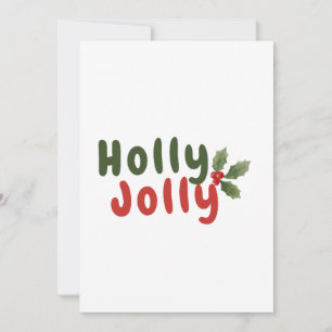 Holly Jolly – Festive Holiday Font with Holly Icon Card