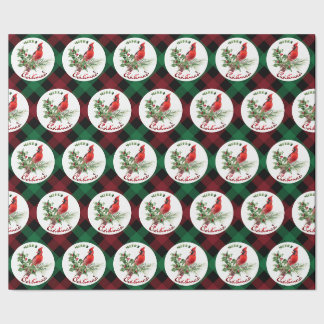 Holly Jolly Greetings of Christmas Wrapping Paper