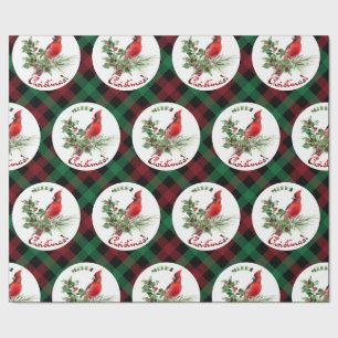 Holly Jolly Greetings of Christmas Wrapping Paper