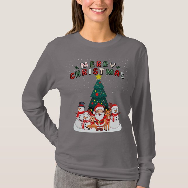 Holly Jolly Merry Christmas T-shirt (Front)
