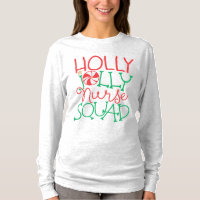 Holly Jolly Nurse Squad Cute Candy Christmas