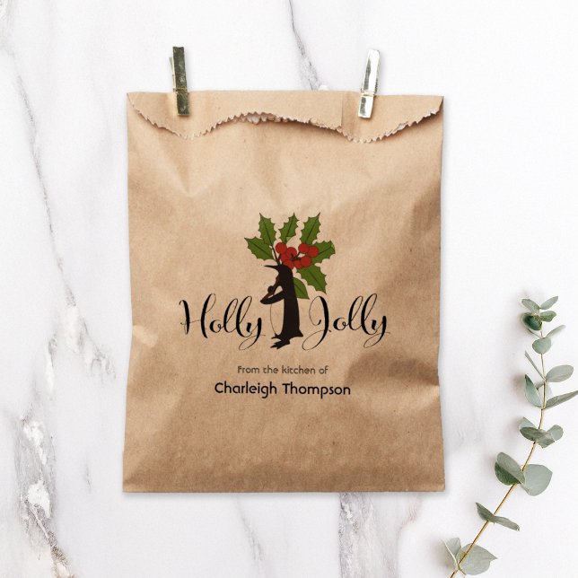 Holly Jolly Penguin Christmas Homemade Treat Favour Bags (Creator Uploaded)