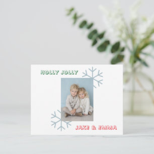 Holly Jolly Photo Family Holiday Card