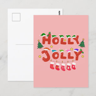 Holly Jolly Postcard