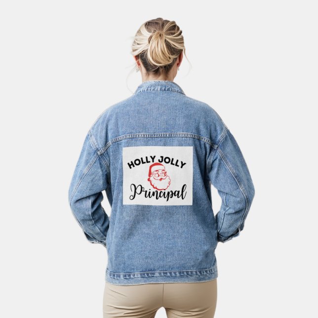 Holly Jolly Principal Denim Jacket (Model)