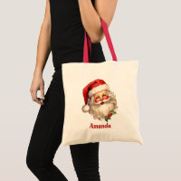 Holly Jolly Santa Claus Retro Christmas