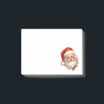 Holly Jolly Santa Claus Retro Style Christmas Post-it Notes<br><div class="desc">Sticky notes with a joyful illustration of a vintage style Santa Claus with red rosy cheeks. wearing his classic red Santa hat and his big white bear. A sprig of holly adds to the festive holiday spirit of this design.</div>