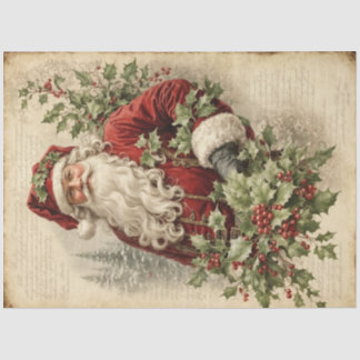 Holly Jolly Santa Tissue Paper