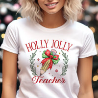 Holly Jolly Teacher Coquette Christmas 