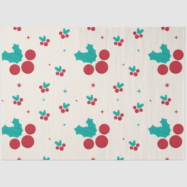 Holly Jolly Tissue Paper (Front)