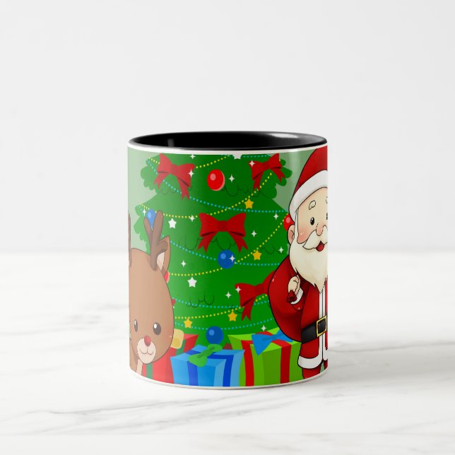 Holly Jolly Two-Tone Coffee Mug (Center)