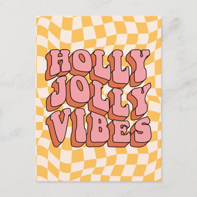 Holly Jolly Vibes - Retro Holiday Cheer (Front)