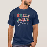 Holly Jolly Vibes Retro Text