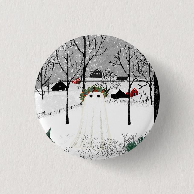 Holly King 3 Cm Round Badge (Front)