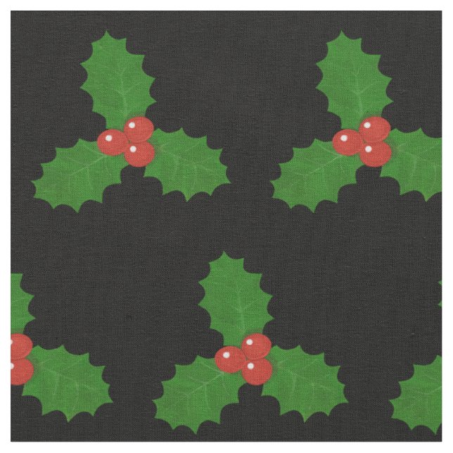 Holly Leaf Fabric (Close Up)