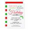 Holly Leaves Christmas Luncheon Invitation