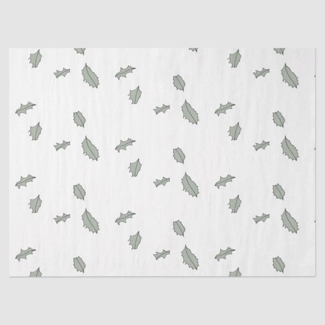 Holly Leaves tissue paper (Front)
