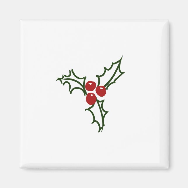 Holly Magnet (Front)