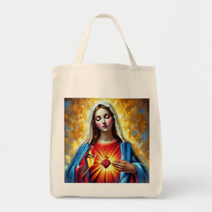 Holly Mary Maria Madonna Mariana Virgin Mary Tote Bag