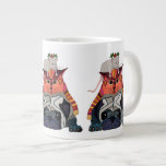 holly mouse cat pug large coffee mug<br><div class="desc">geo christmas pets</div>