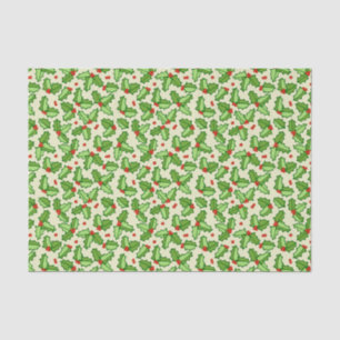 Holly Pattern Tissue Paper