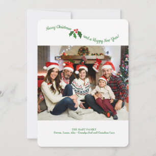 Holly Photo Card