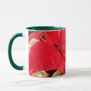 Holly Point Poinsettias Holiday Floral Mug