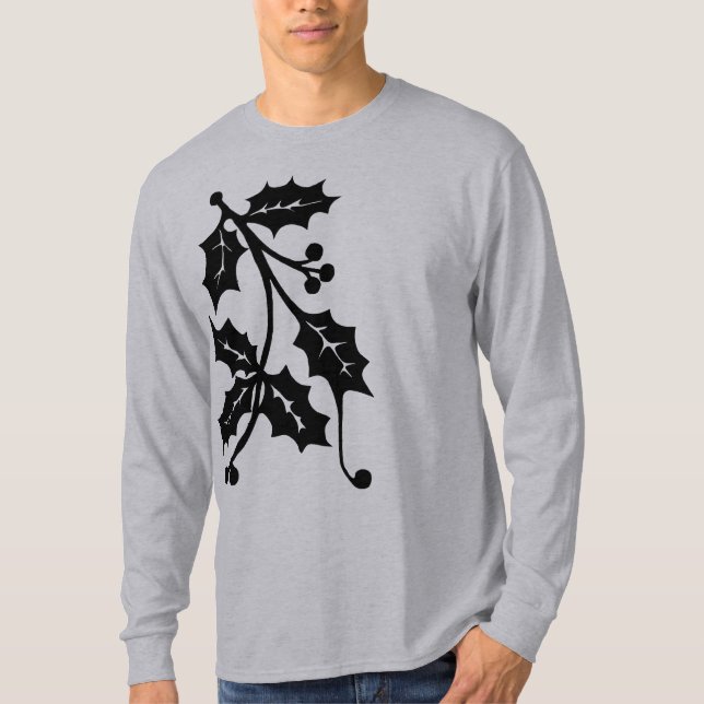 Holly Silhouette - Men's Long Sleeve Shirt (Front)