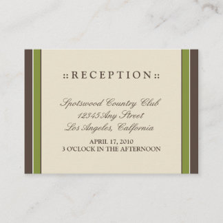 ::holly:: Simply Elegant 3.5"x2.5" Reception Card