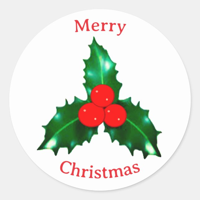 Holly Sticker (Front)