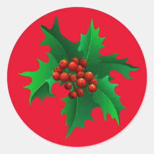 Holly Stickers