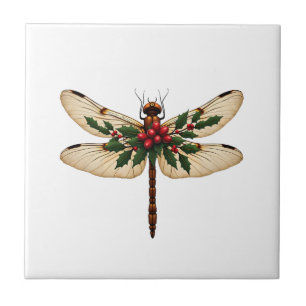 Holly Winged Dragonfly Tile
