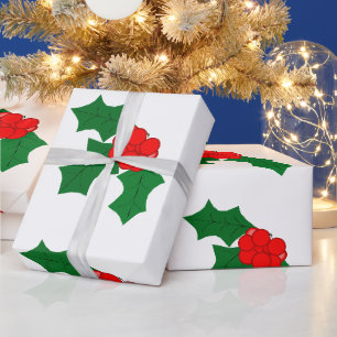 Holly Wrapping Paper