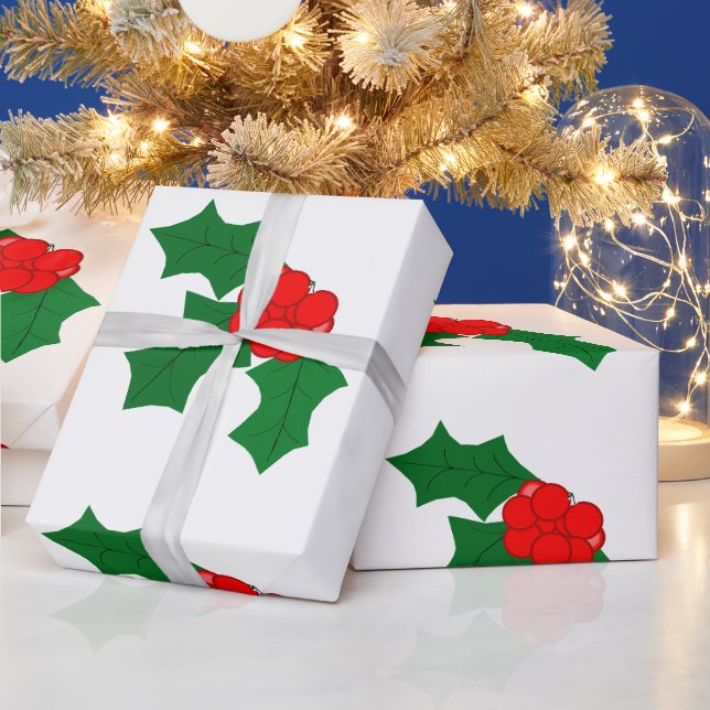 Holly Wrapping Paper (Holidays)