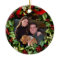 Holly Wreath Photo Personalised Ornament