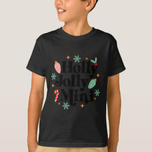 Holly Xmas Jolly Mini Christmas Baby Vintage Xmas T-Shirt