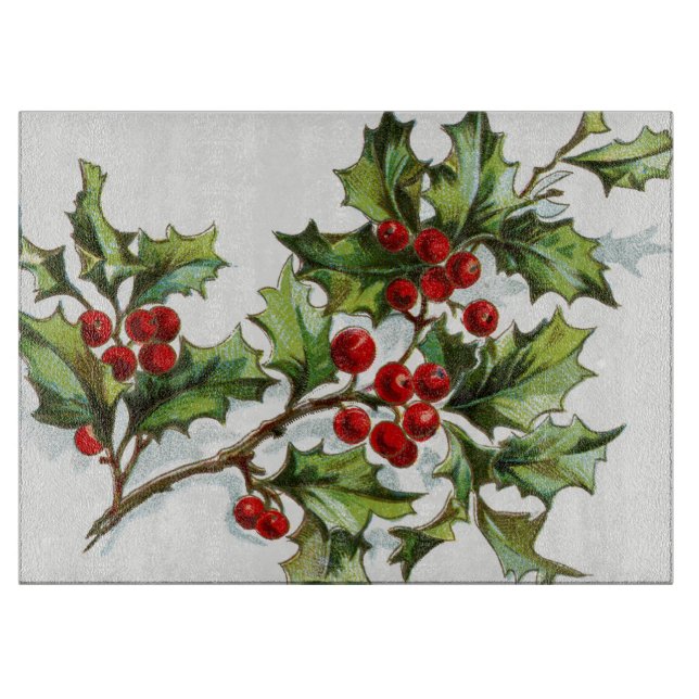 HollyBerries20150801 Cutting Board (Front)