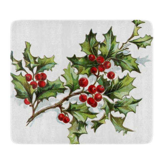 HollyBerries20150801 Cutting Board (Front)