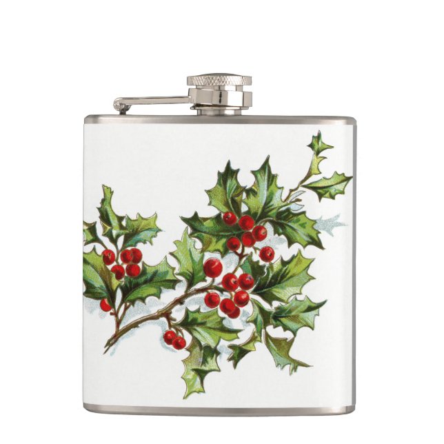 HollyBerries20150801 Hip Flask (Front)