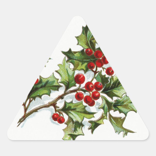 HollyBerries20150801 Triangle Sticker (Front)