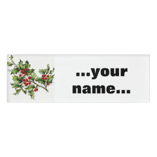 HollyBerries20150802 Name Tag