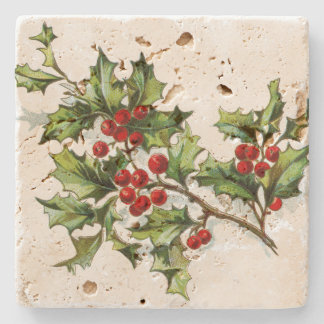 HollyBerries20150802 Stone Coaster