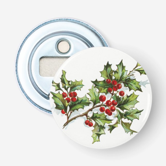 HollyBerries 001 Bottle Opener (Front)