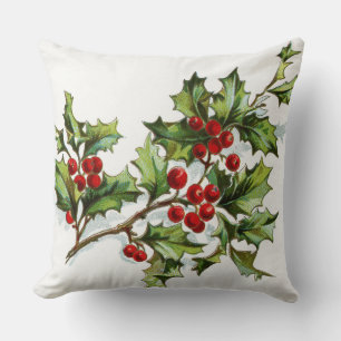 HollyBerries 001 Cushion
