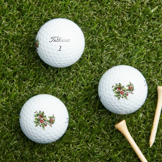 HollyBerries 002 Golf Balls (Insitu Grass)